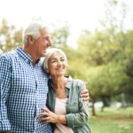 senior couple interested in types of all on 4 dentures