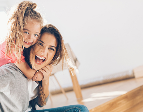 mother and daughter